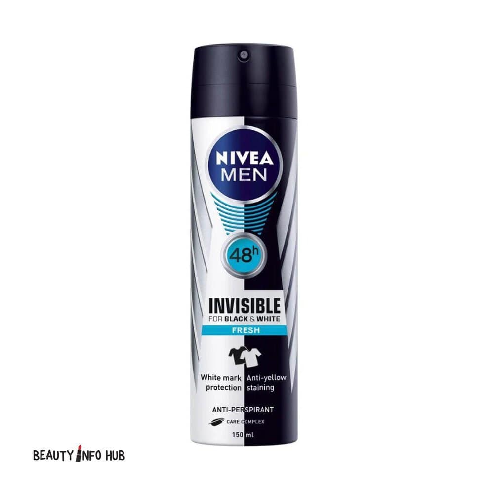 4005900188540 Discover Nivea Men Spray Deodorant Invisible Black & White Fresh 150ml, how to use, why it is used, ingredients, instructions and recommendation.