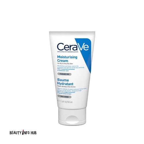 CERAVE DRY TO VERY DRY MOISTURISING CREAM 50ML 3337875597371 CeraVe Moisturising Cream 50ml for dry to very dry skin. With ceramides and hyaluronic acid, it intensely hydrates and restores. CERAVE DRY TO VERY DRY MOISTURISING CREAM 50ML