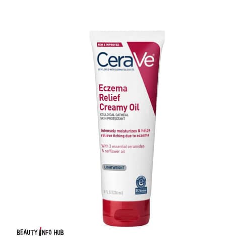 CERAVE ECZEMA RELIEF CREAM OIL 8OZ 236ML CeraVe Eczema Relief Creamy Oil 236ml for dry, itchy skin. With colloidal oatmeal and ceramides, it soothes and hydrates. CeraVe Eczema Relief Creamy Oil 236ml (8oz) 3606000559516