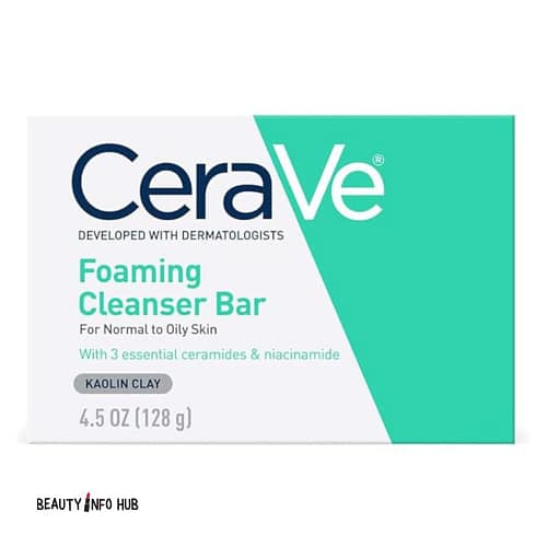 CERAVE NORMAL TO OILY FOAMING CLEANSER BAR 4.5OZ 125G CERAVE NORMAL TO OILY FOAMING CLEANSER BAR 4.5OZ 125G