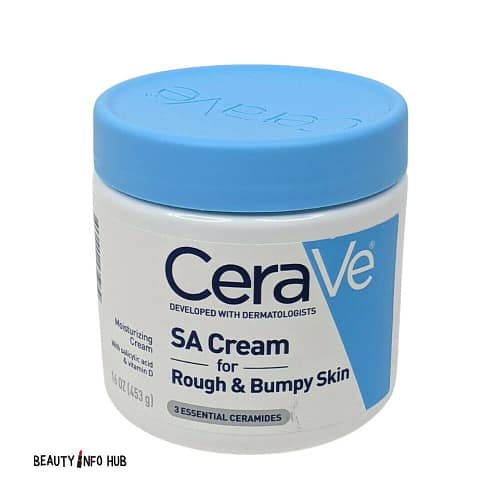 CERAVE ROUGH & BUMPY SKIN SA CREAM 16OZ CeraVe SA Smoothing Cream 453g for rough, bumpy skin. With salicylic acid and ceramides, it exfoliates and hydrates the skin. CeraVe SA Smoothing Cream for Rough & Bumpy Skin 453g (16oz) 3606000535039