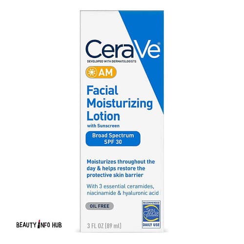 CERAVE SPF30 FACIAL MOISTURIZING LOTION WITH SUNSCREEN 3OZ 89ML CeraVe AM Facial Moisturizing Lotion with Sunscreen SPF30 89ml (3oz)
