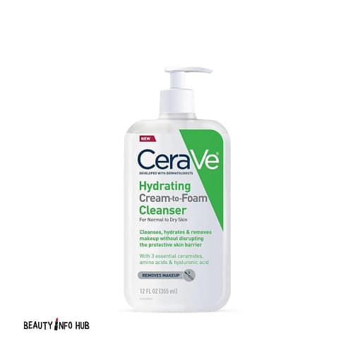 CeraVe Hydrating Cream To Foam Cream Cleanser 12OZ 335ML CeraVe Hydrating Cream To Foam Cream Cleanser 355ML (12OZ)