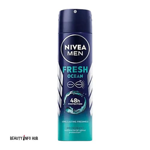 NIVEA FRESH OCEAN BODY SPRAY 150ML Discover Nivea Fresh Ocean Body Spray 150ml, how to use, why it is used, ingredients, instructions and recommendation. 4005900385642
