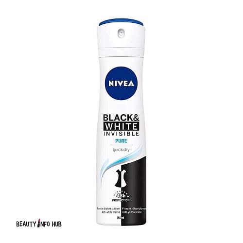 NIVEA MEN BLACK & WHITE INVISIBLE PURE DEO SPRAY 150ML 4005900457356 Discover Nivea Men Black & White Invisible Pure Deodorant Spray 150ml, how to use, why it is used, ingredients, instructions and recommendation.