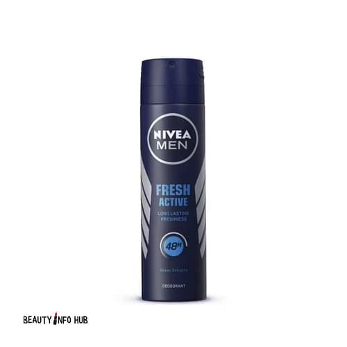 NIVEA MEN FRESH ACTIVE 48H DEODORANT SPRAY 150ML Discover Nivea Men Fresh Active 48H Deodorant Spray 150ml, how to use, why it is used, ingredients, instructions and recommendation. 4005900457233
